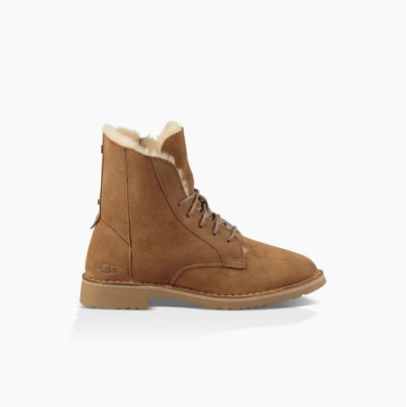 UGG Quincy Brown Boots for Women (GXJH49380)